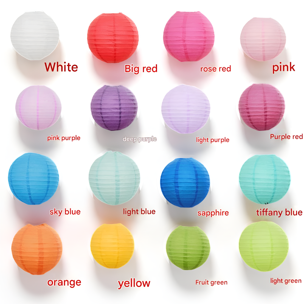 20 Piece Paper Lantern Decorations