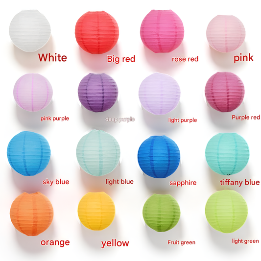 20 Piece Paper Lantern Decorations
