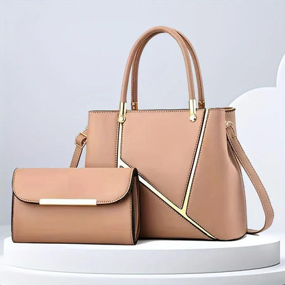 Chic Handbag Set for Women – Elegant Geometric Design & Versatile Style-Caliboot