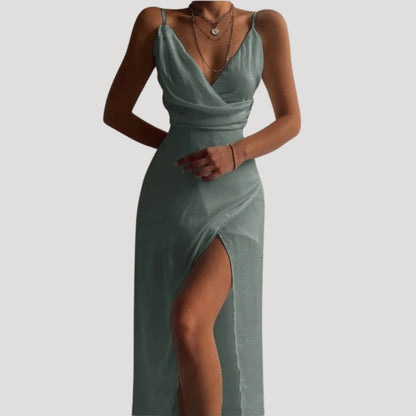 Anna | Women Wedding Guest Slit Maxi Dress