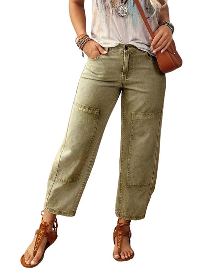 Women's Straight Leg Pants Green