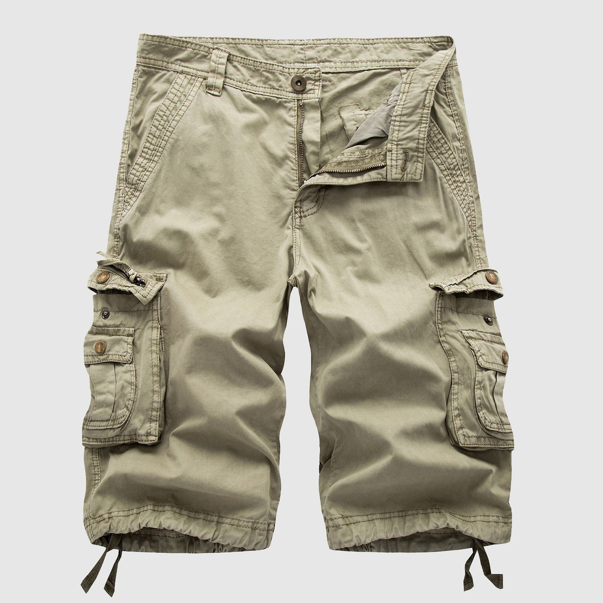Men's Durable Knee-Length Cargo Shorts Casual Wear