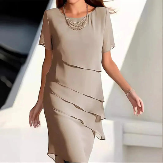 Women's Chiffon Midi Dress