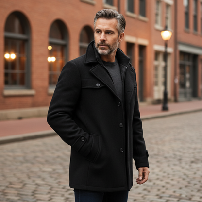 Marvin Men's Wool Blend Overcoat