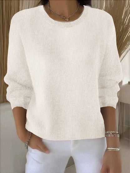 Women's Crewneck Sweater Long Sleeve Knit