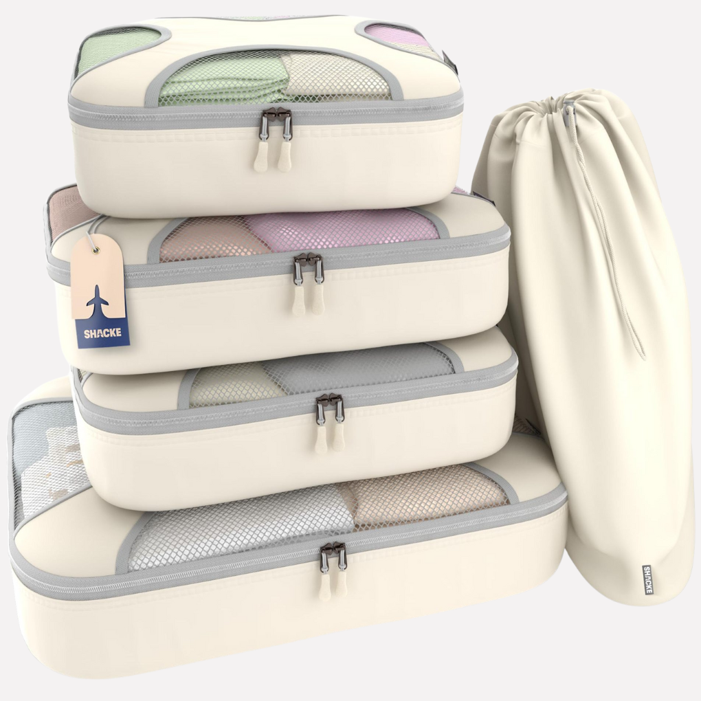 5 Piece Travel Packing Cubes Set