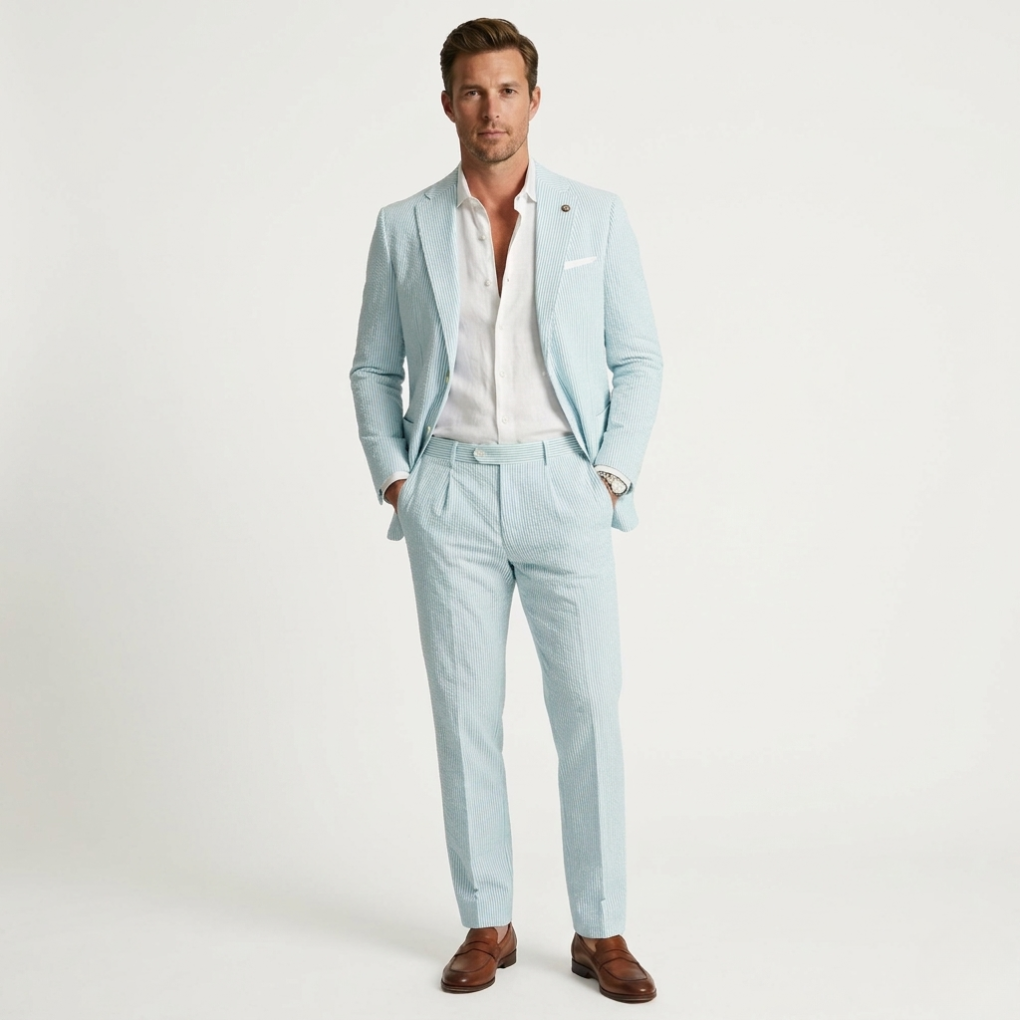Men's Two-Piece Summer Suit