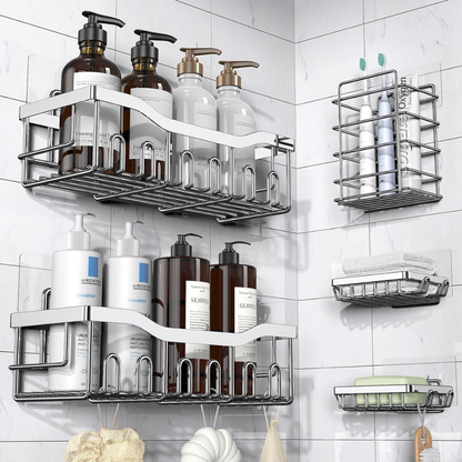 Stainless Steel Shower Caddy Set