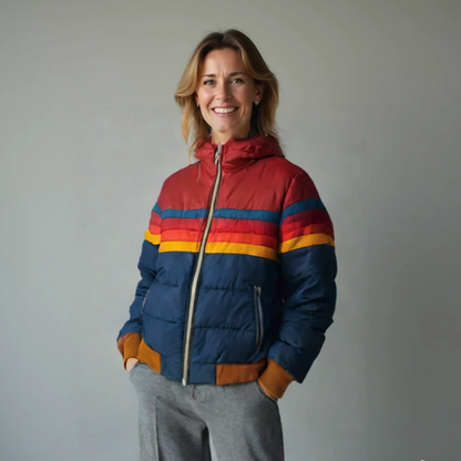 Women's Colorblock Puffer Jacket