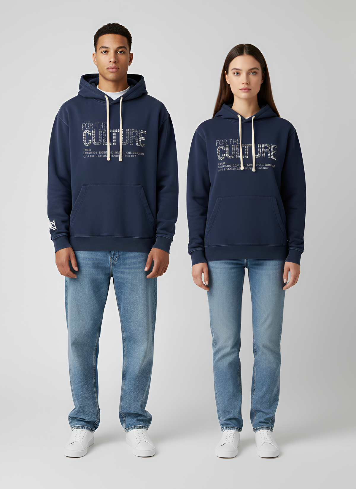 Unisex Cotton Hoodie Pullover Sweatshirt Front Print Kangaroo Pocket