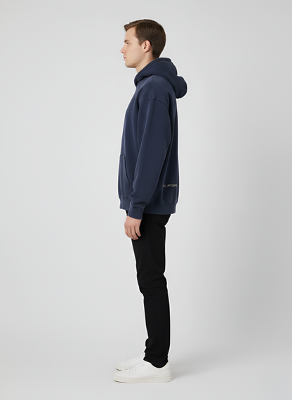 Unisex Cotton Hoodie Pullover Sweatshirt Front Print Kangaroo Pocket