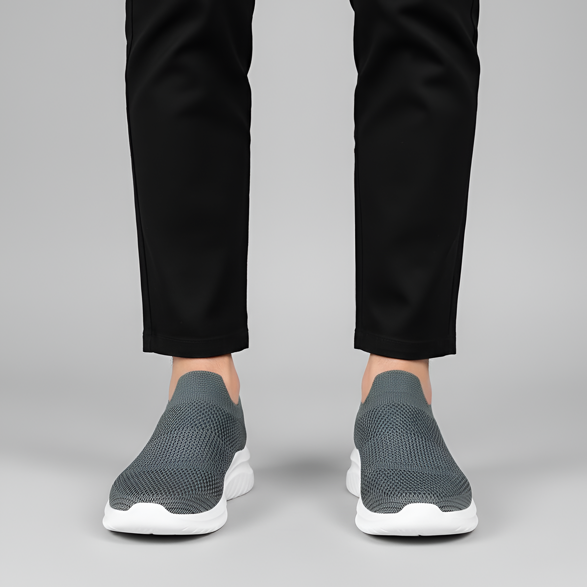 Men's Knit Sneakers Lightweight Slip-On Shoes