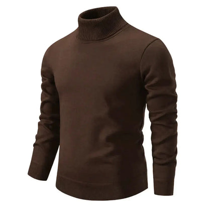 Men's Turtleneck Sweater Ribbed Design