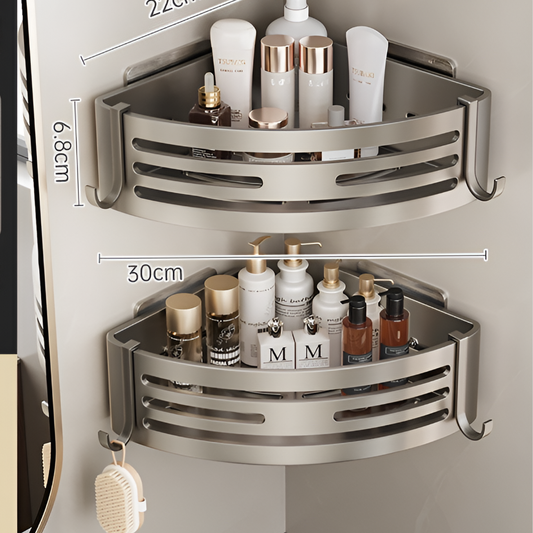 2 Tier Adhesive Shower Caddy