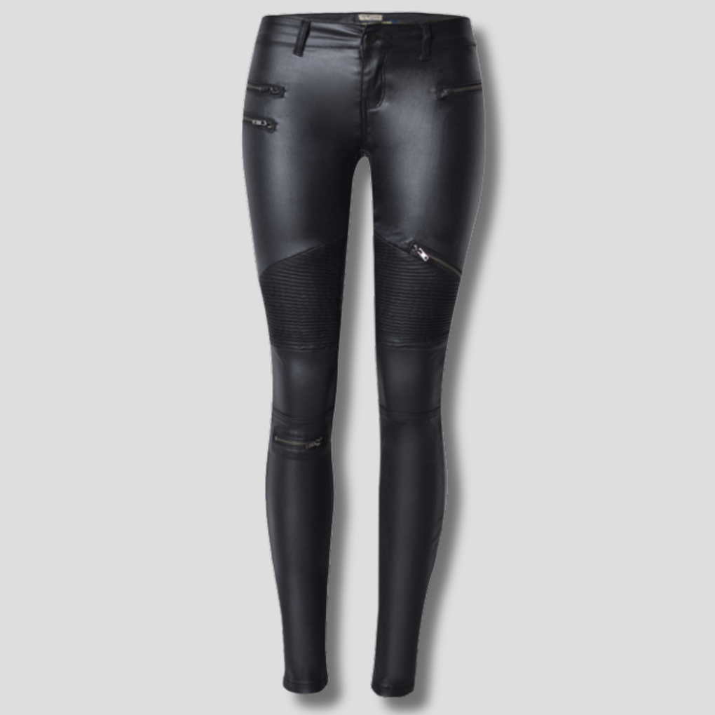 Women's Slim Fit Faux Leather Pants