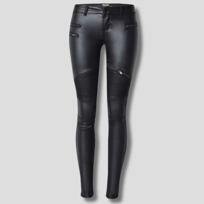 Women's Slim Fit Faux Leather Pants