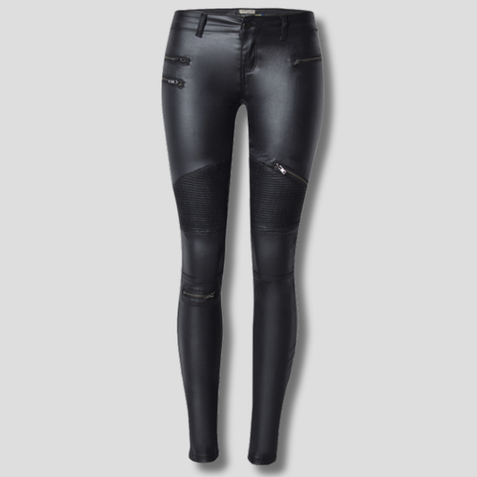 Women's Slim Fit Faux Leather Pants