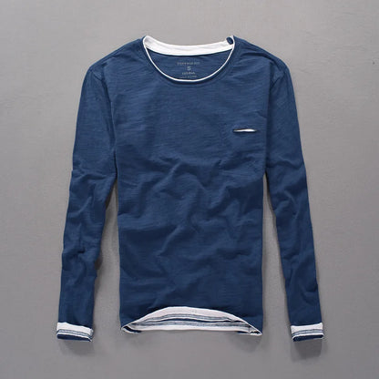 Men's Cotton Henley Shirt