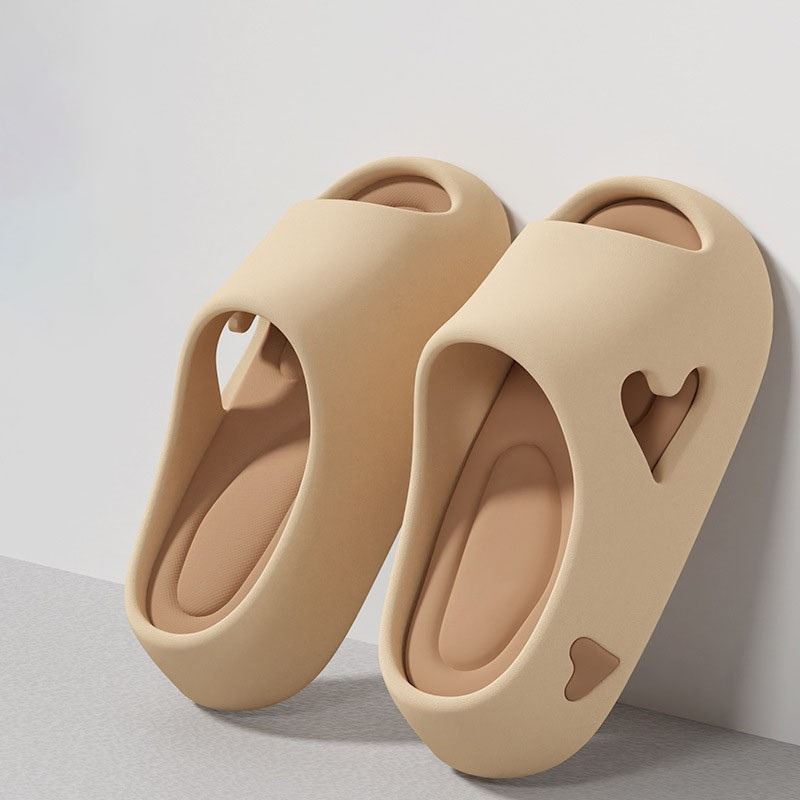 Women's Heart Cutout Slippers