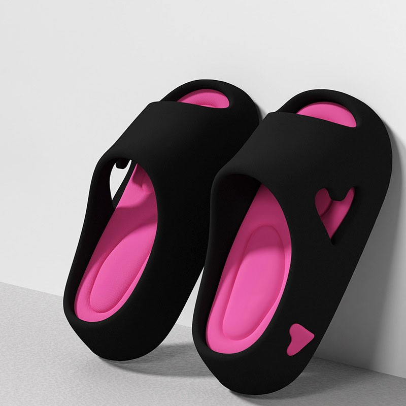 Women's Heart Cutout Slippers