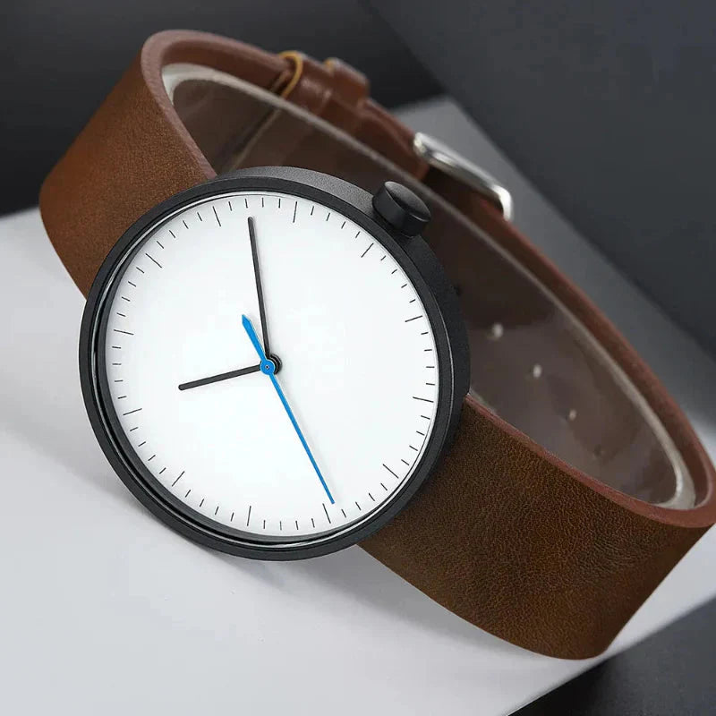 Men's Round Wristwatch Minimalist Timeless Design