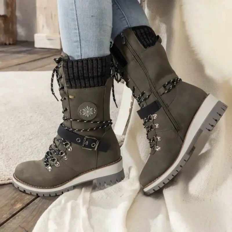 Women's Winter Work Boots Lace-Up