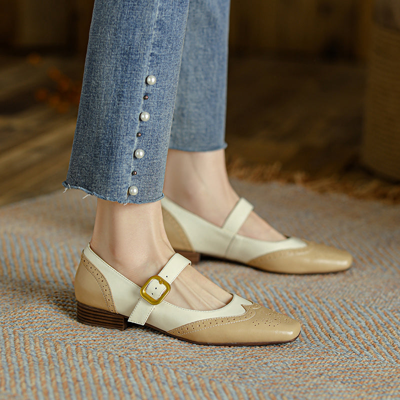 Emilia Leather Flats