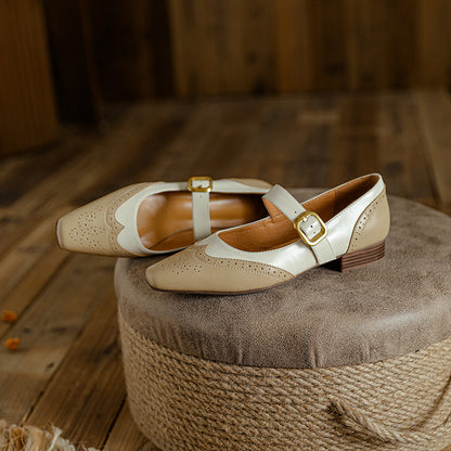 Emilia Leather Flats