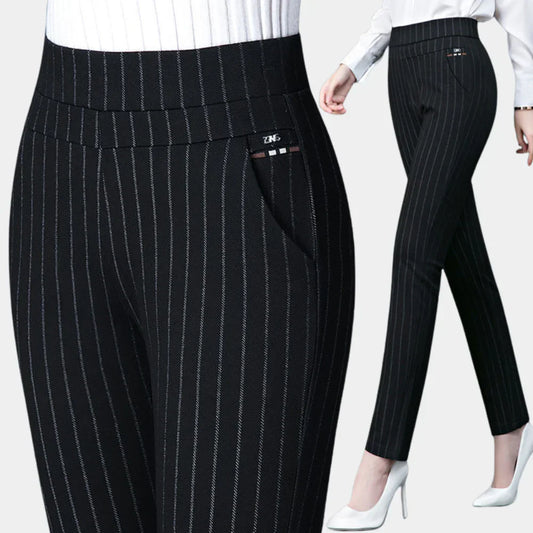 Women's High-Waisted Stretch Trousers