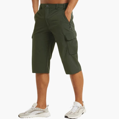 Men's Cargo Shorts Zip Fly Cotton Tan