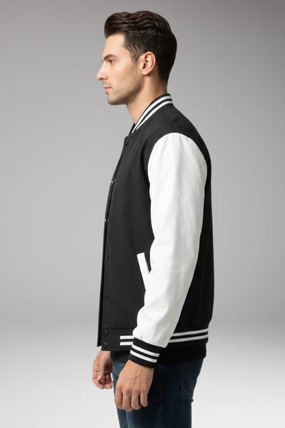 Men's Flight Jacket Contrast Sleeves