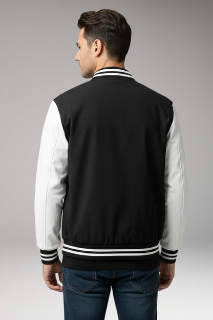 Men's Flight Jacket Contrast Sleeves