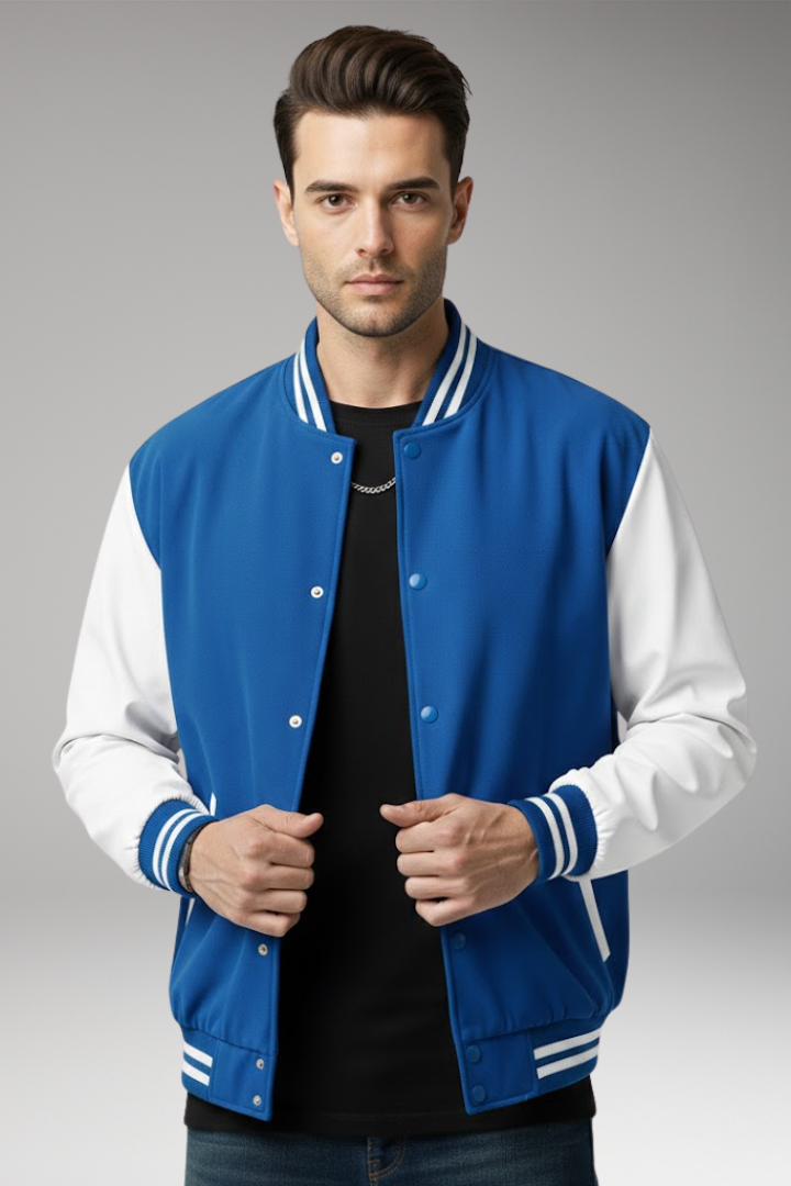 Men's Flight Jacket Contrast Sleeves
