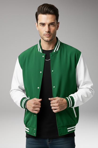 Men's Flight Jacket Contrast Sleeves
