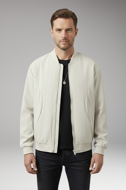 Men's Flight Jacket Elastic Cuffs Side Pockets