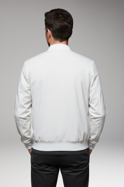 Men's Flight Jacket Fine Stripe Elastic Cuffs
