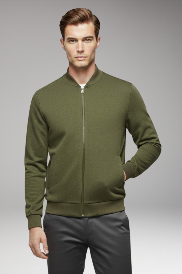 Men's Flight Jacket High Collar