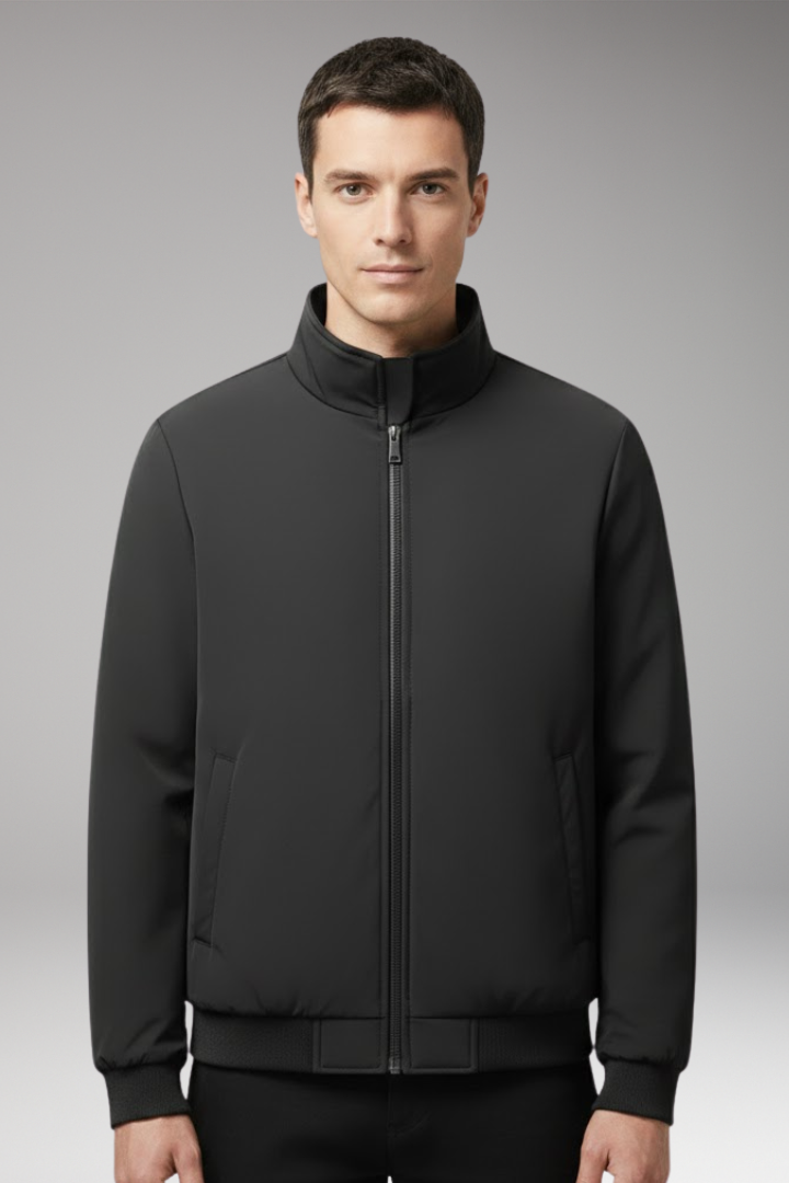 Men's Relaxed Fit Flight Jacket With Hidden Pocket