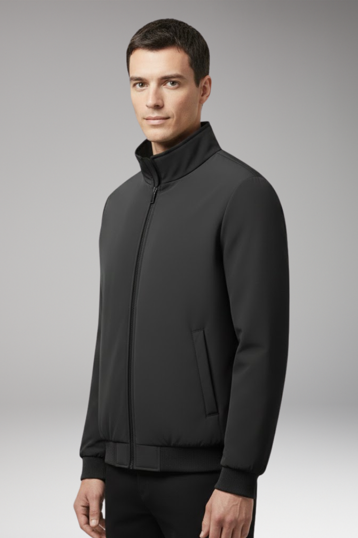 Men's Relaxed Fit Flight Jacket With Hidden Pocket