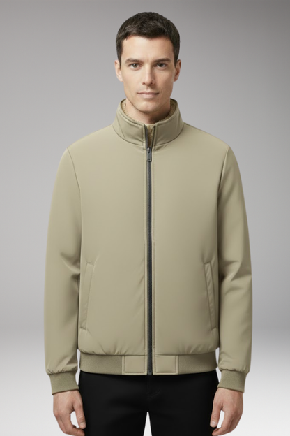 Men's Relaxed Fit Flight Jacket With Hidden Pocket