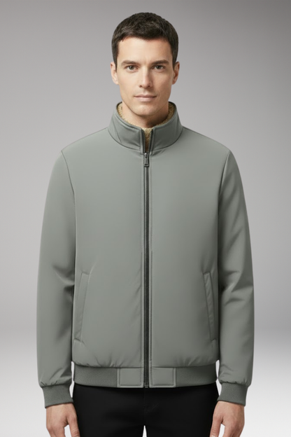 Men's Relaxed Fit Flight Jacket With Hidden Pocket