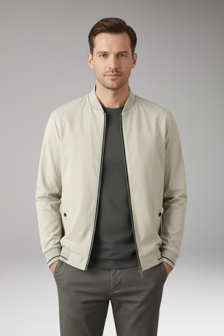 Men's Flight Jacket Sporty Elastic Cuffs