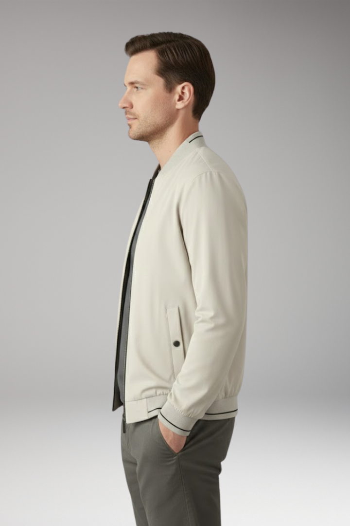 Men's Flight Jacket Sporty Elastic Cuffs