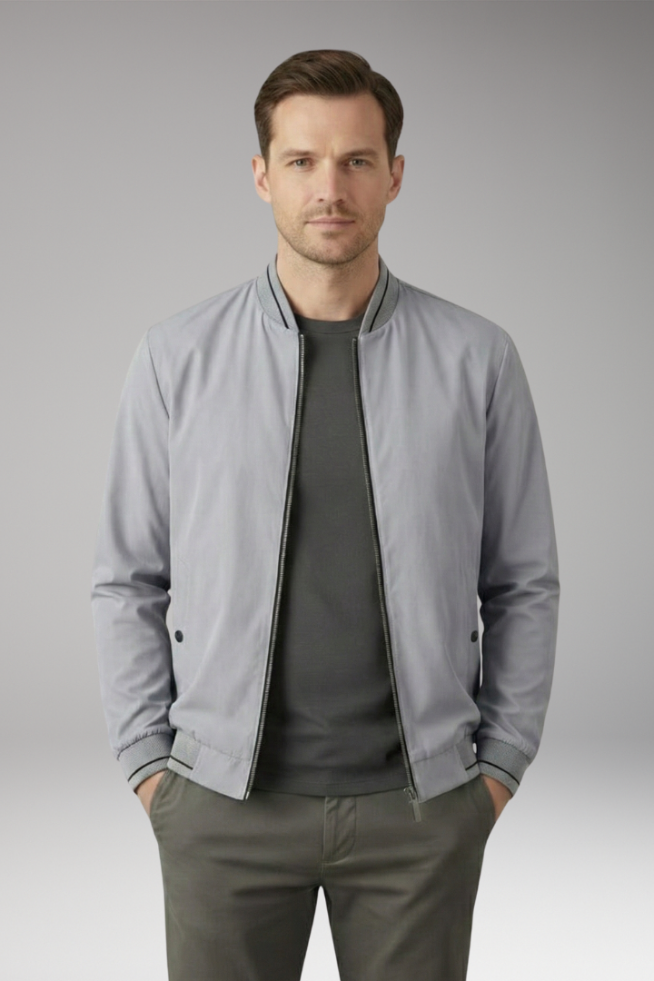 Men's Flight Jacket Sporty Elastic Cuffs