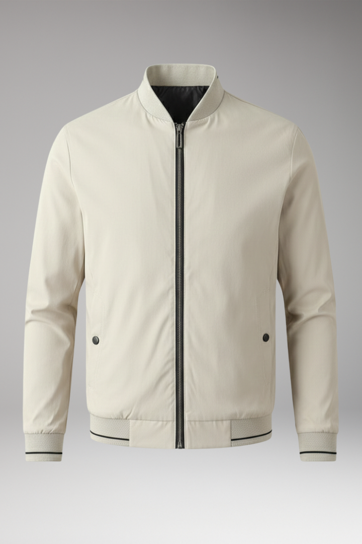 Men's Bomber Jacket Sporty Elastic Cuffs