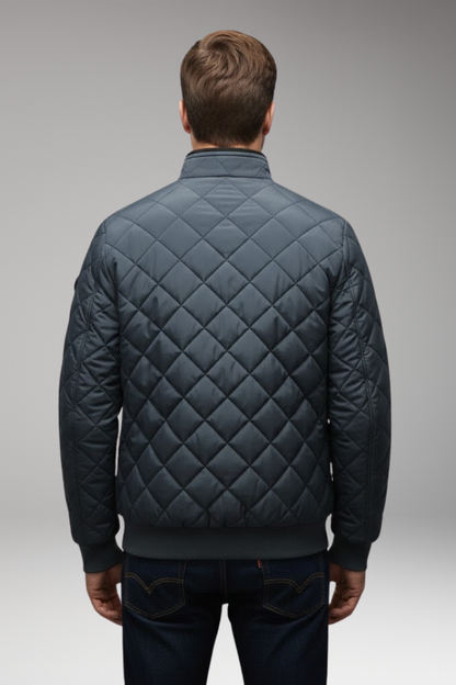Men's Flight Jacket Stand-Up Collar Zipped Pockets