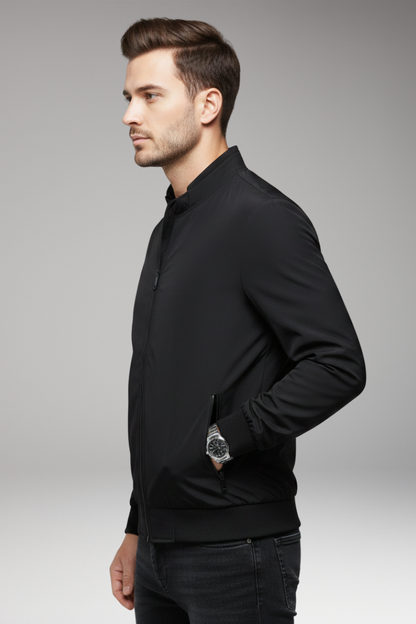 Men's Flight Jacket Zipper Closure