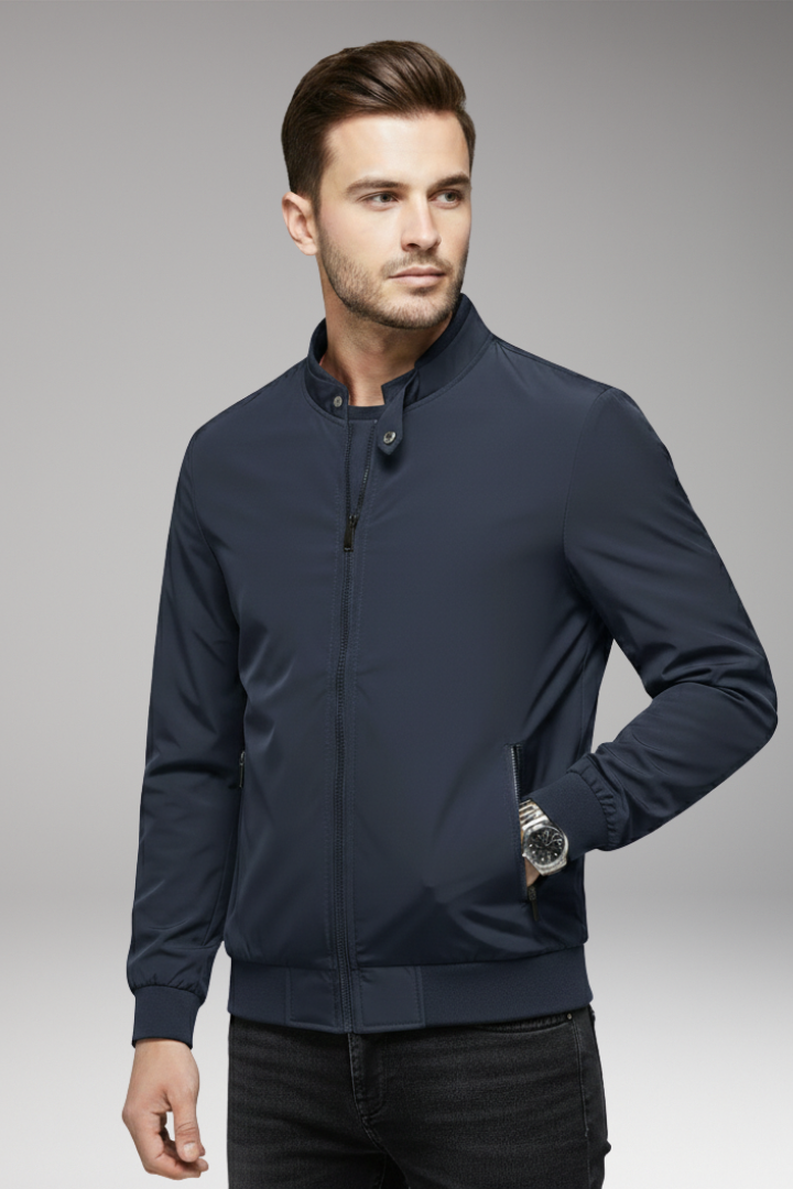 Men's Flight Jacket Zipper Closure