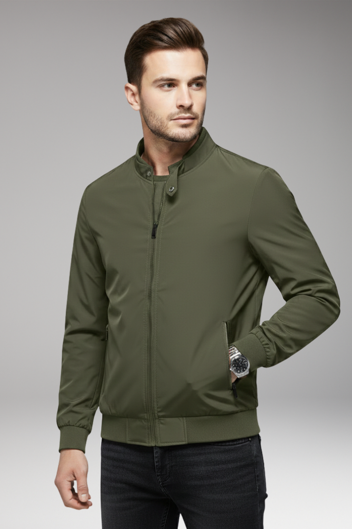 Men's Flight Jacket Zipper Closure