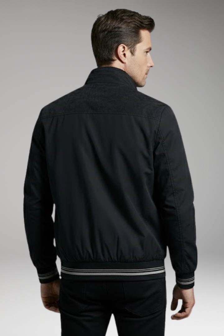 Men's Flight Jacket Zippered Pockets